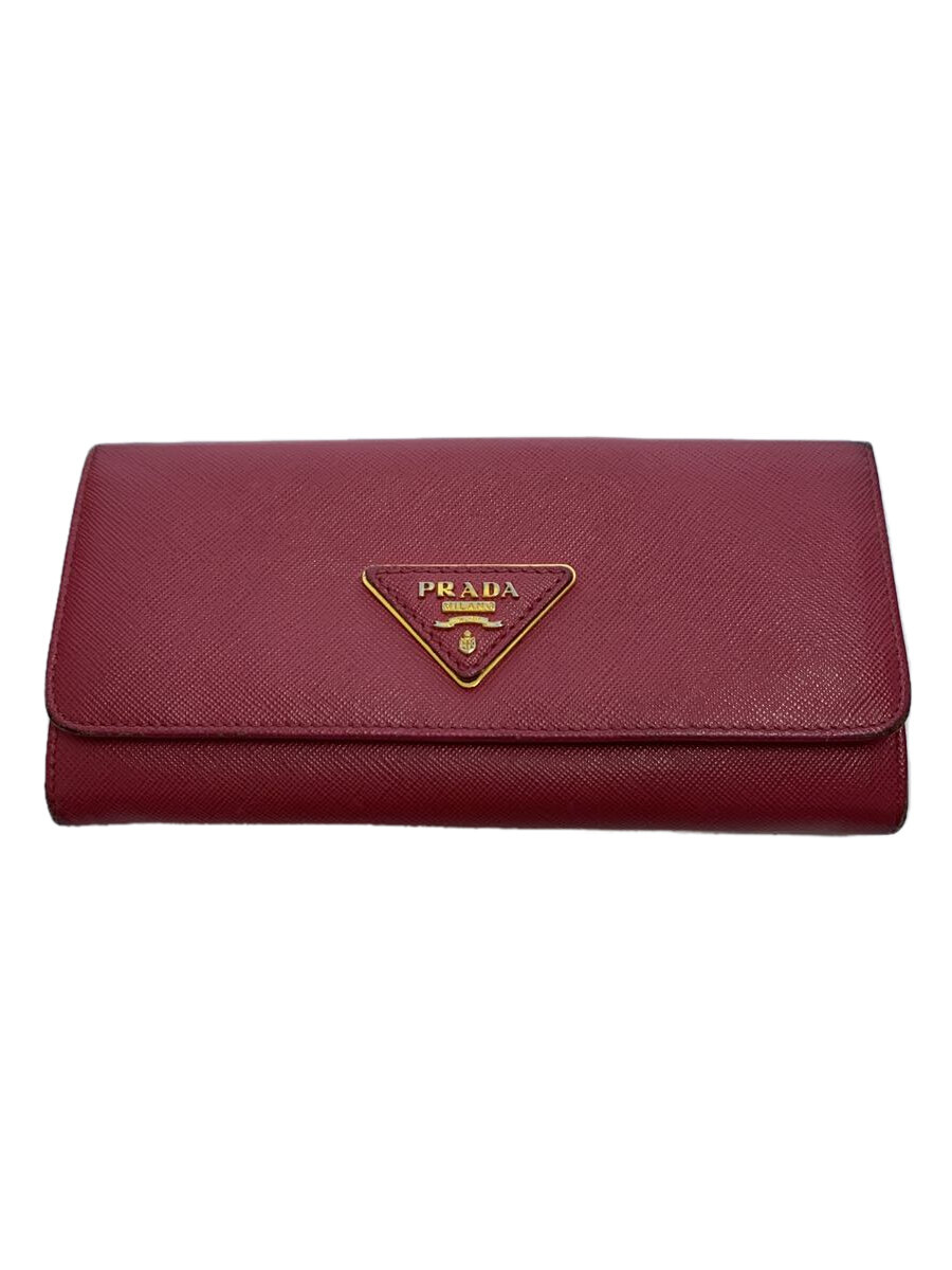 【中古】PRADA◆長サイフ/レザー/RED/無地/レディース//【服飾雑貨他】｜2ｎｄ STREET 店