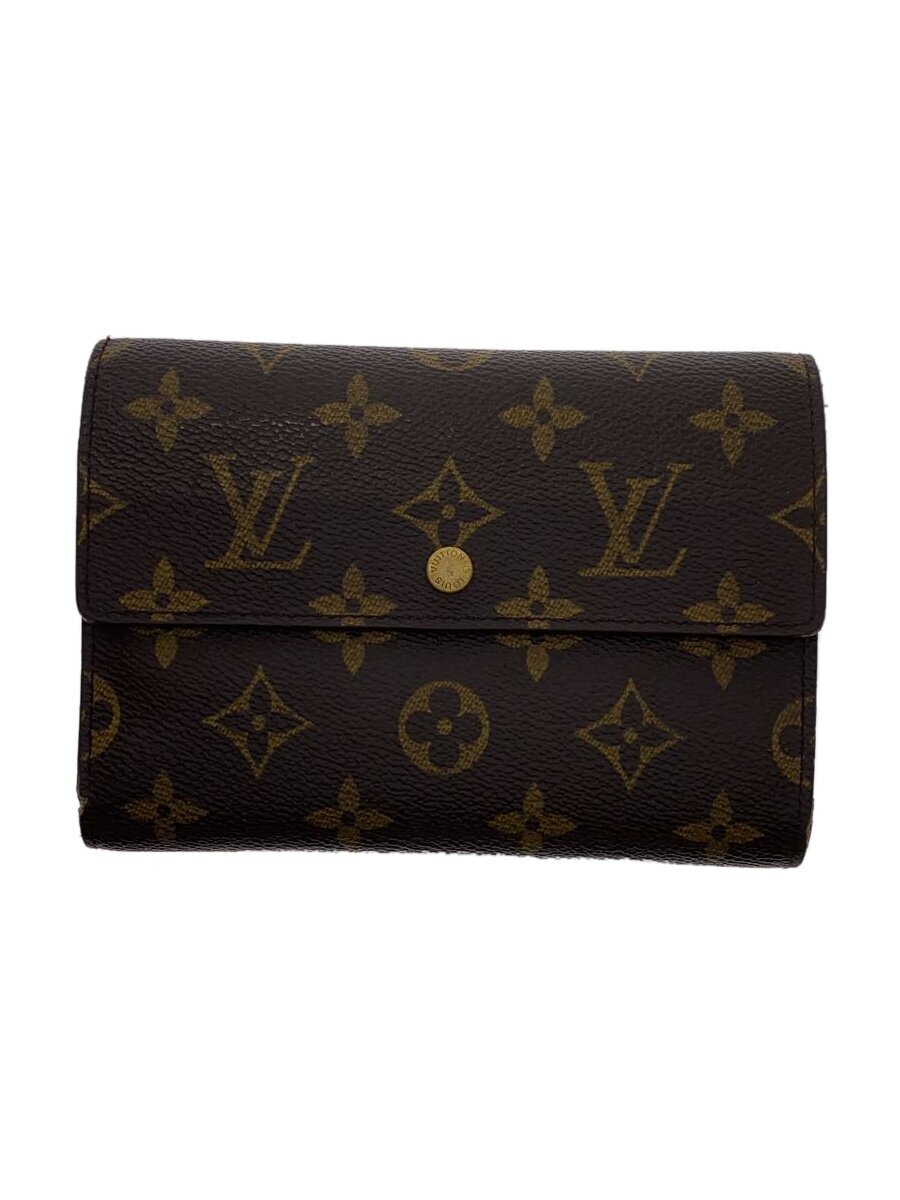 【中古】LOUIS VUITTON◆ポルト・トレゾール・エテュイシェキエ_モノグラム・キャンバス_BRW/PVC/BRW/メンズ/M61200【服飾雑貨他】 6,186円