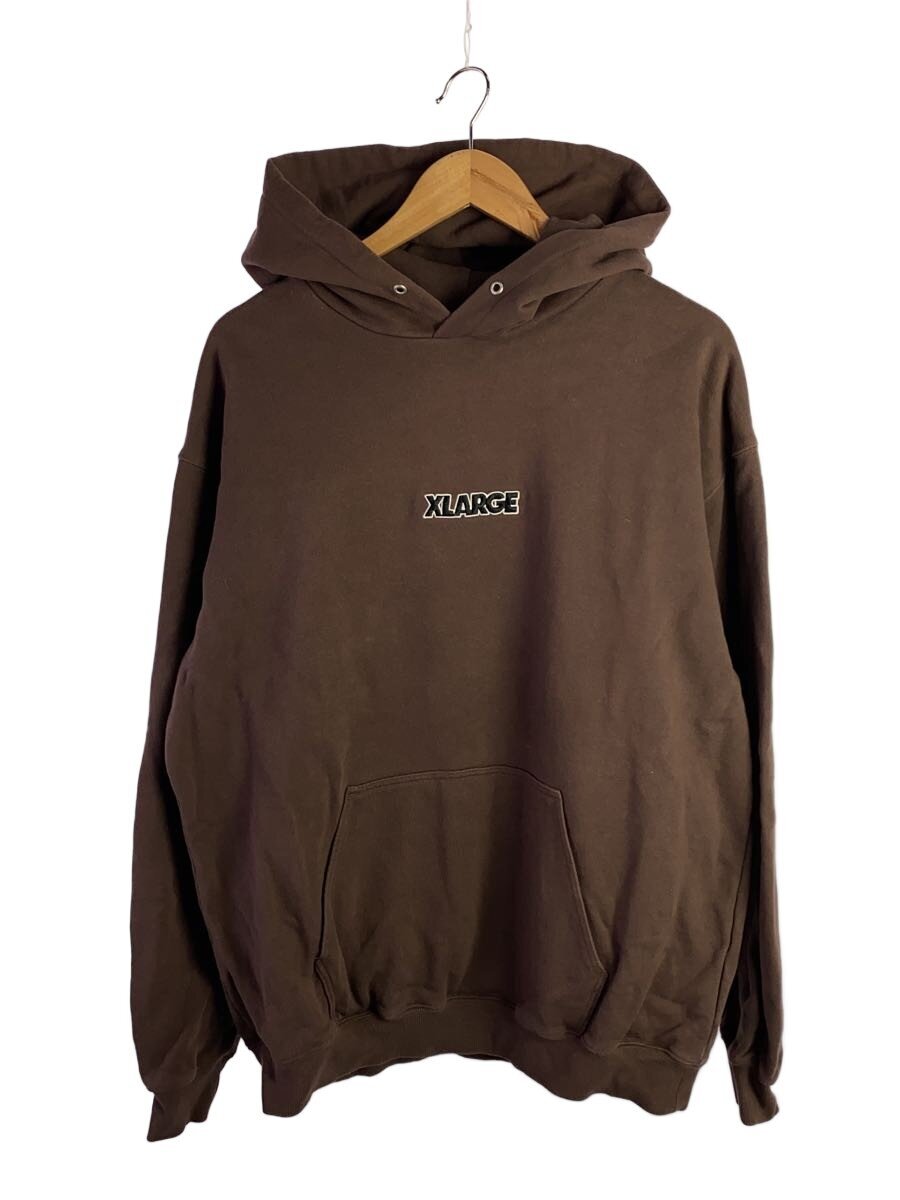 【中古】X-LARGE◆パーカー/L/綿織物/BRW/刷り上げる/101243012004//【メンズウェア】