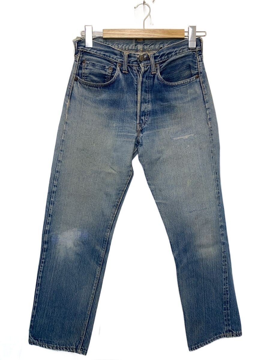 【中古】Levi’s◆60s/xx最終局面～BIG E/実寸w30-31/目じるし16/不首尾一貫したV/足長R取り繕い有【メンズウェア】