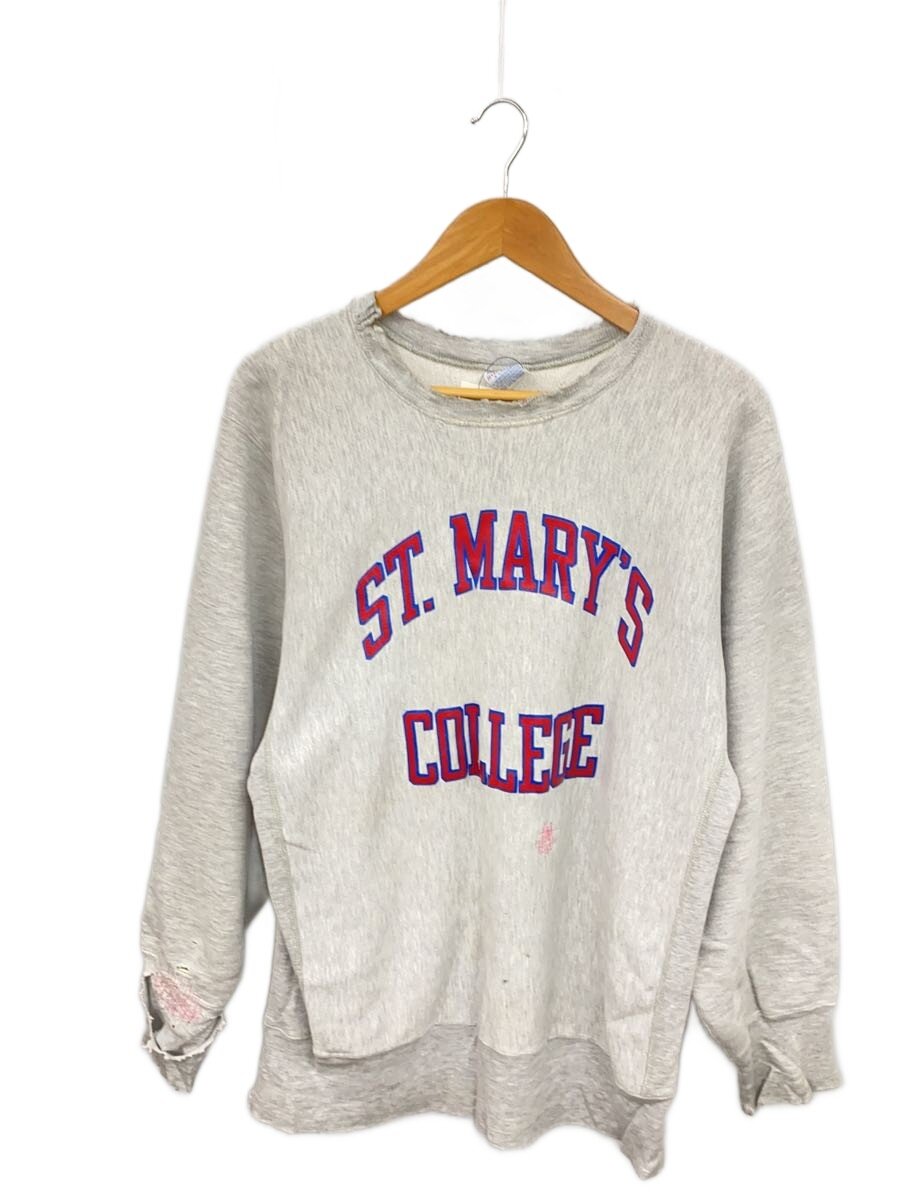 【中古】Champion◆90s/REVERSE WEAVE/ST.MARYS COLLEGE/XL/コットン/GRY//【メンズウェア】|2nd STREET 店