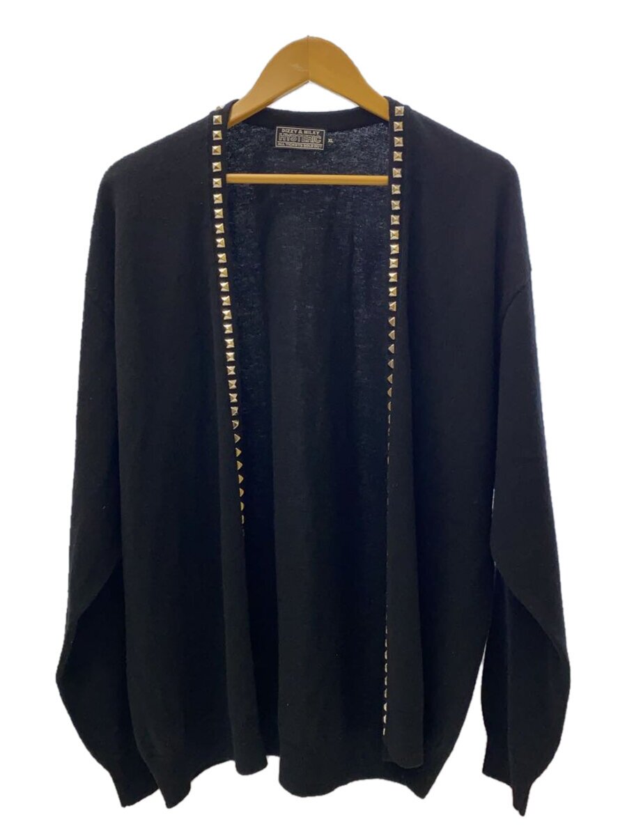 【中古】HYSTERIC◆ジレー(薄っぺら)/XL/羊毛/BLK/02243ND03【レディース御召しもの】