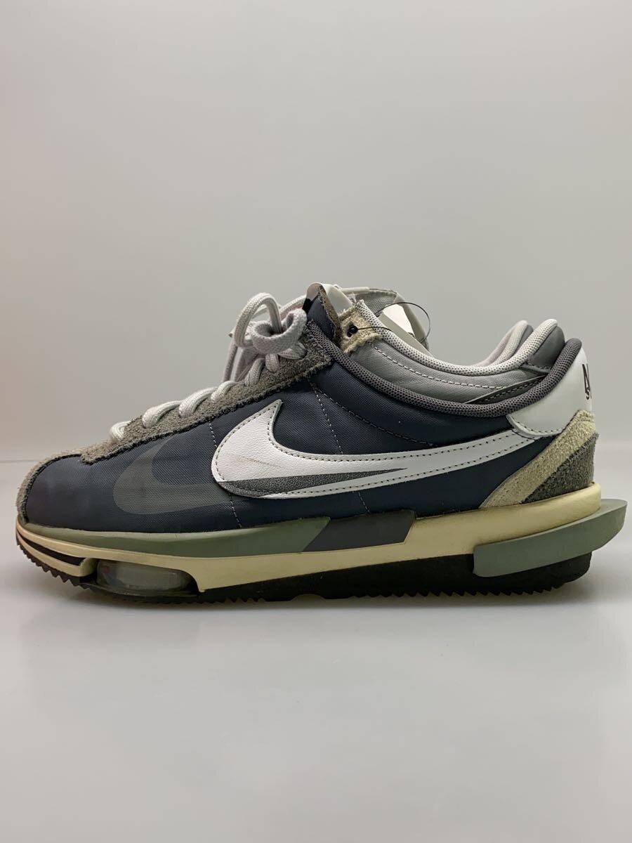 【中古】NIKE◆SACAI X ZOOM CORTEZ_サカイX ZOOM コルテッツ/26.5糎/GRY//【シューズ】
