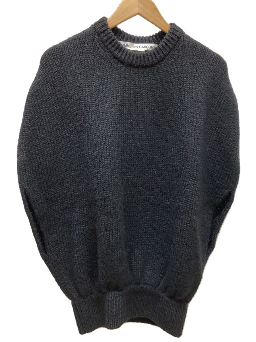 【中古】COMME des GARCONS◆編み物・プルオーバー(朦々たる)/XS/--/BLK/無地/GL-N009//【レディース御召しもの】