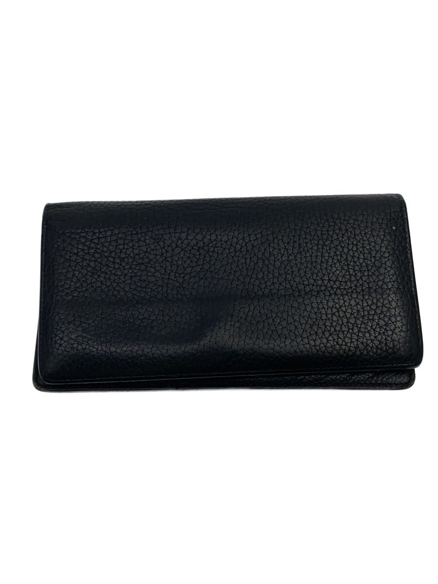 【中古】LOUIS VUITTON◆長金入れ/なめし革/BLK/無地/M58818/かしら文字入り口・入口N＆Y/当て嵌める感有【服飾雑貨他】