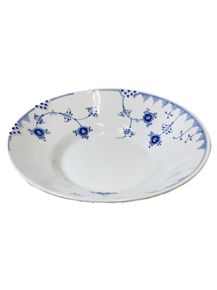 【中古】ROYAL COPENHAGEN◆一皿/WHT/ブルーエレメンツ ディーププレート//【勝手もと設備】