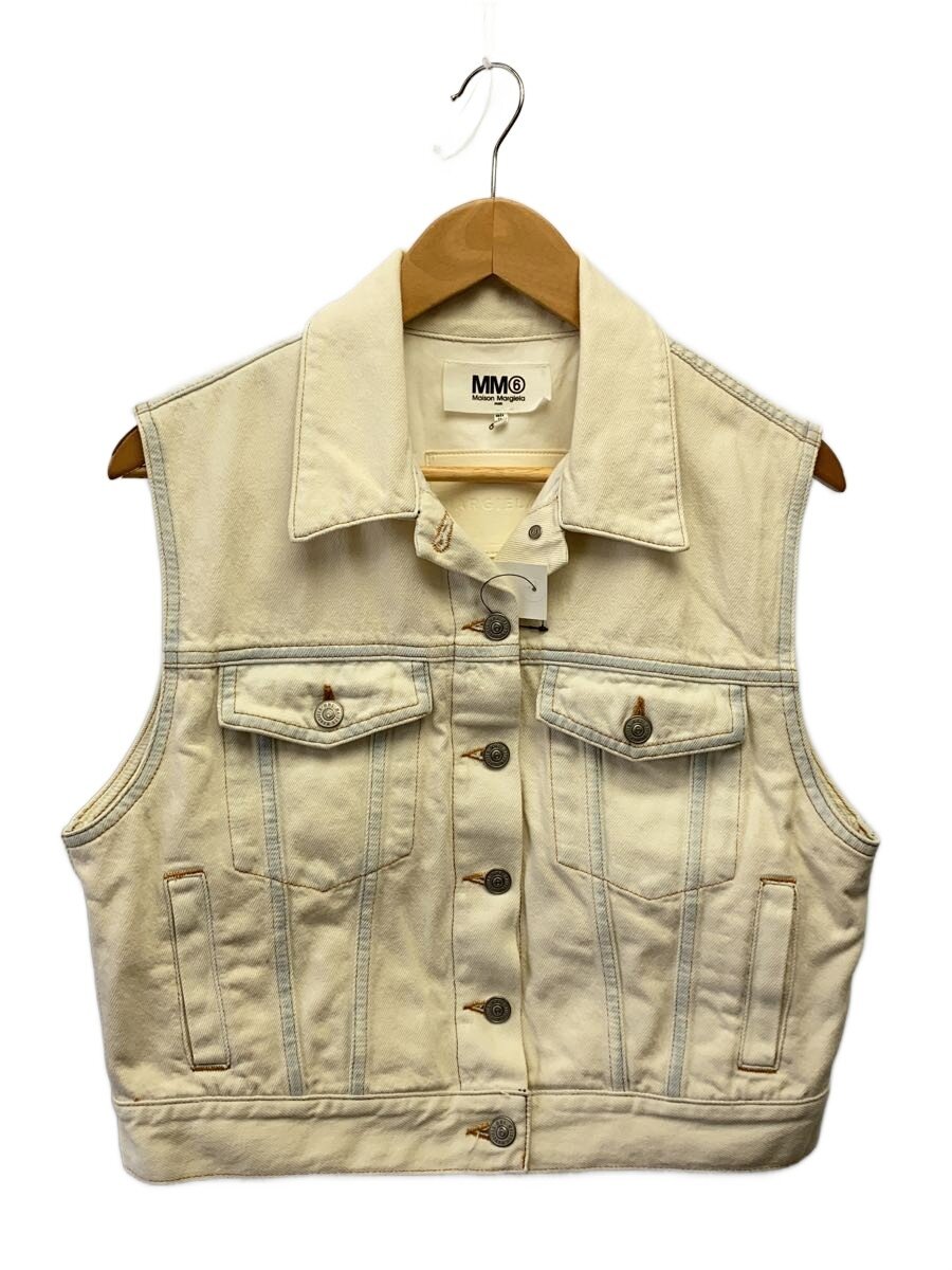 【中古】MM6◆エムエムシックス/ベスト/40/デニム/ホワイト/s62fb0037【レディースウェア】|2nd STREET 店