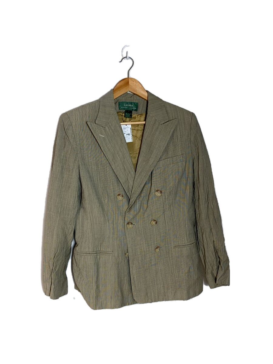【中古】LAUREN RALPH LAUREN◆テーラードジャケット/12/羊毛/BEG//【レディース御召しもの】