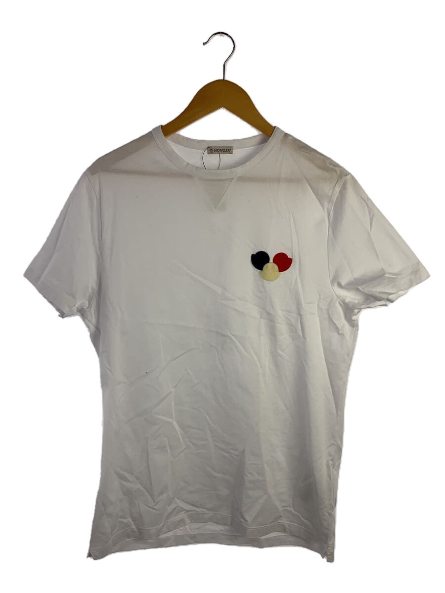 【中古】MONCLER◆MAGLIA T-SHIRT/Tシャツ/XL/コットン/WHT/C10918019700 8390Y/? NULL ?【メンズウェア】|2nd STREET 店
