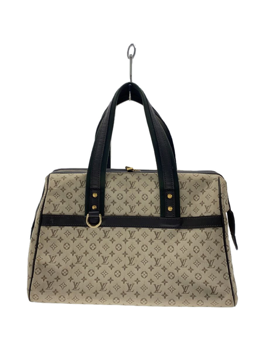 【中古】LOUIS VUITTON◆ジョセフィーヌGM_モノグラム・ミニ_WHT/帆布/WHT//【御徒面子】