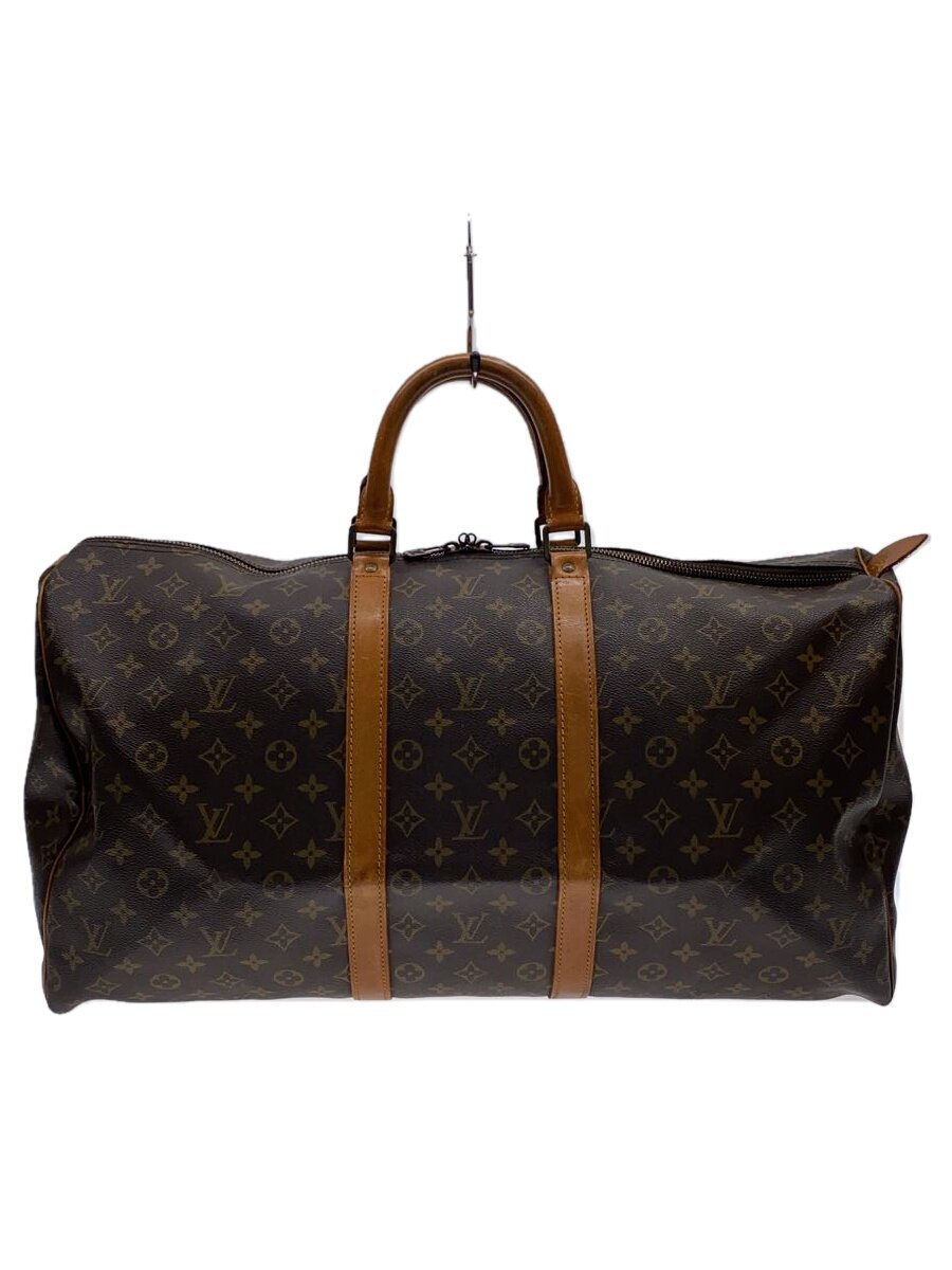 【中古】LOUIS VUITTON◆キーポル50_モノグラム・帆布/PVC/BRW//【御徒面子】
