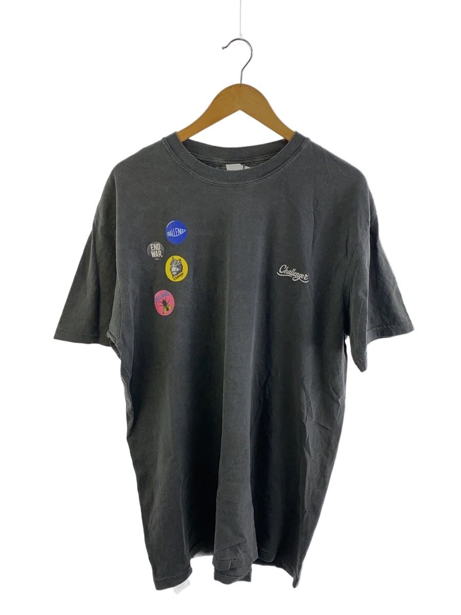 【中古】CHALLENGER◆プルオーバー/XL/綿織物/薄墨色/BADGETEE【メンズウェア】