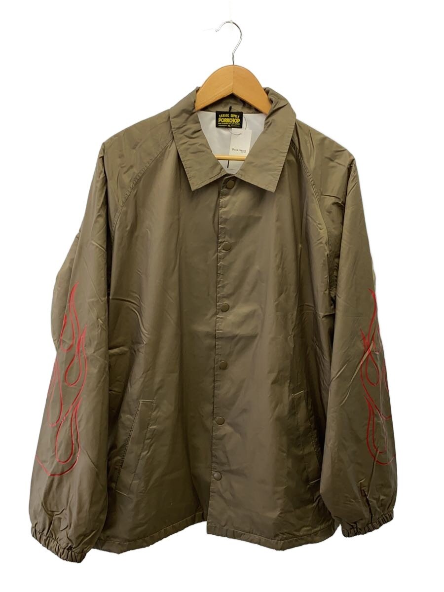 【中古】PORKCHOP◆BLOCK STENCIL COACH JKT/ステンシルロゴ/コーチジャケット/XL/ナイロン【メンズウェア】｜2ｎｄ STREET 店