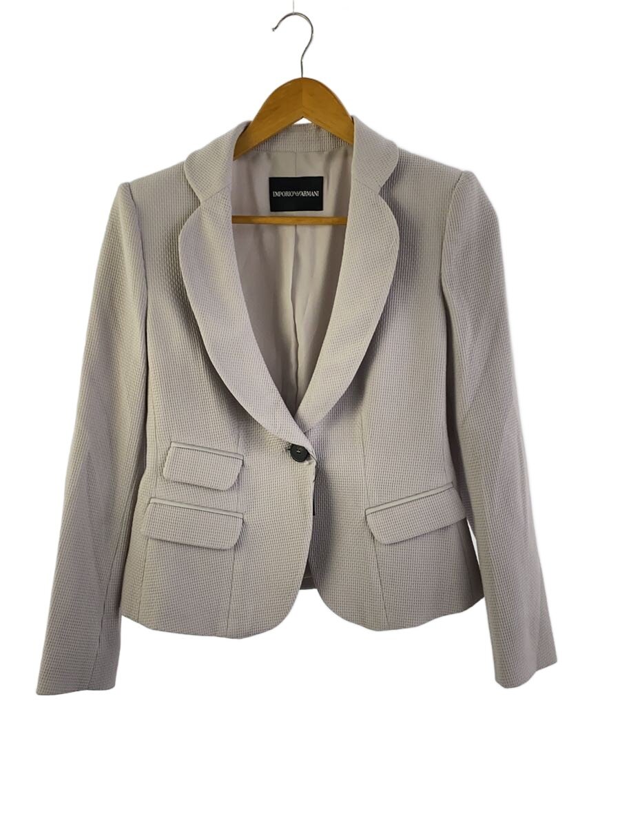 【中古】EMPORIO ARMANI◆テーラードジャケット/38/羊毛/GRY/WNG12T WM019【レディース御召しもの】