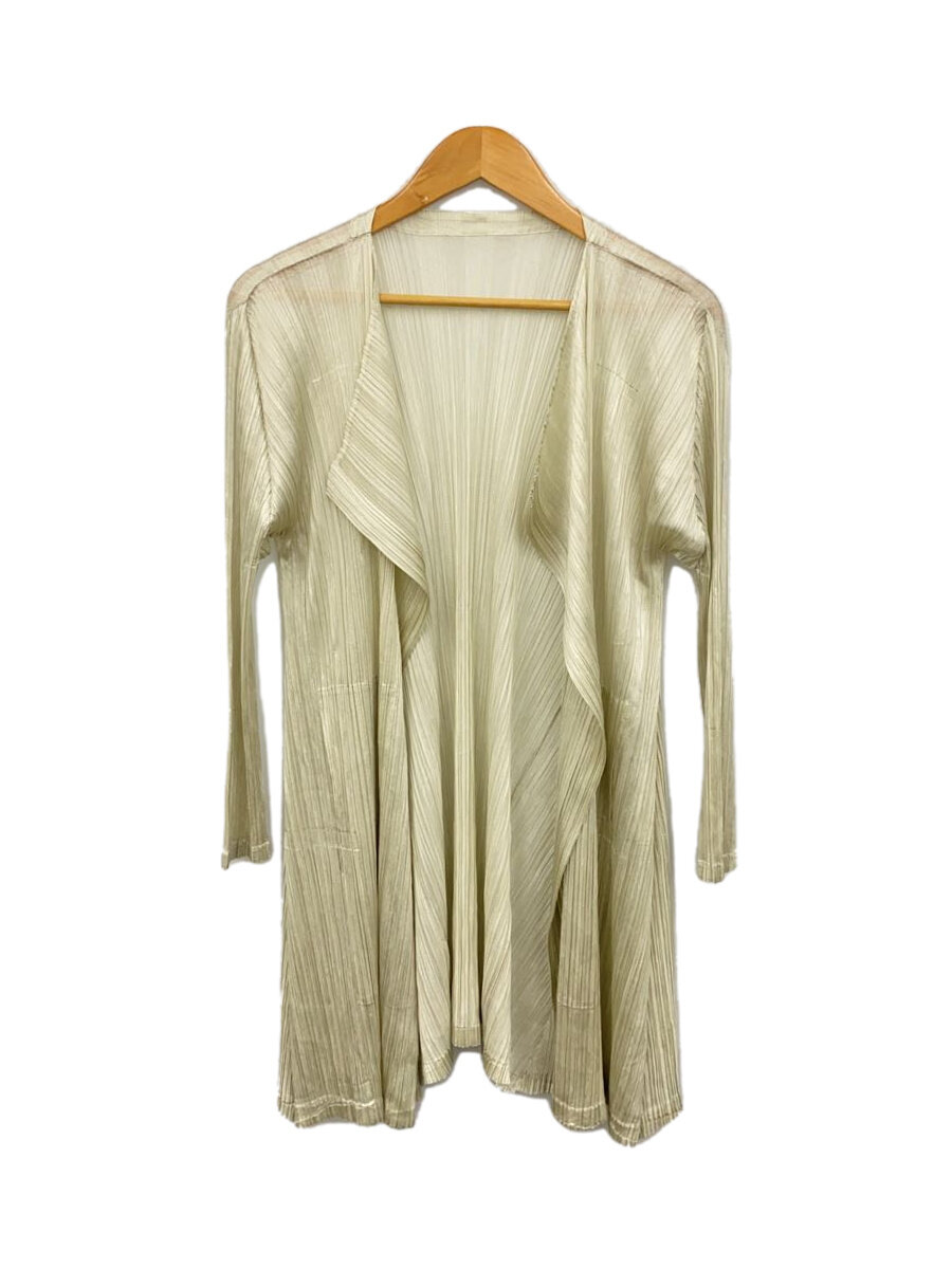 【中古】PLEATS PLEASE ISSEY MIYAKE◆PLEATS PLEASEISSEYMIYAKEジレー(薄っぺら)/2/ポリエステル/無地/PP73-J【レディース御召しもの】