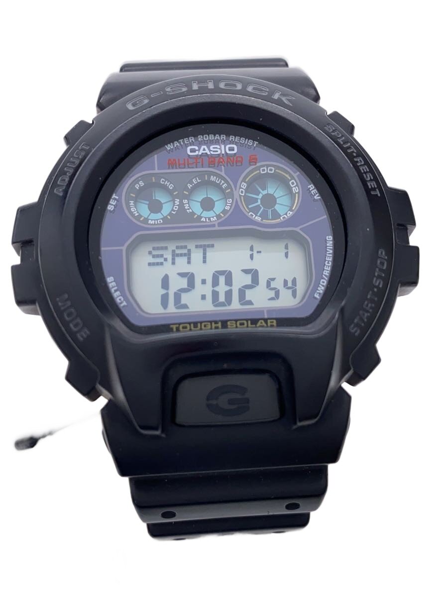 【中古】CASIO◆ソーラーウオッチ・G-SHOCK/デジタル/BLK//【服飾雑貨他】