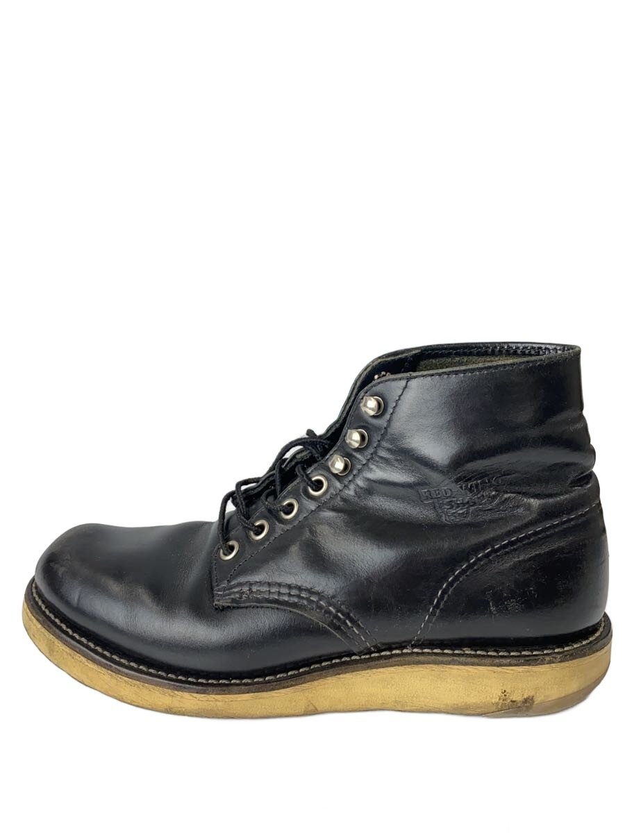 【中古】RED WING◆レースアップブーツ/US6/BLK/なめし革/8165【シューズ】