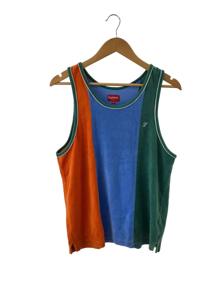 【中古】Supreme◆タオル地貯蔵タンクいの一番/パイル出どころ/S/ポリエステル/BLU/無地【メンズウェア】