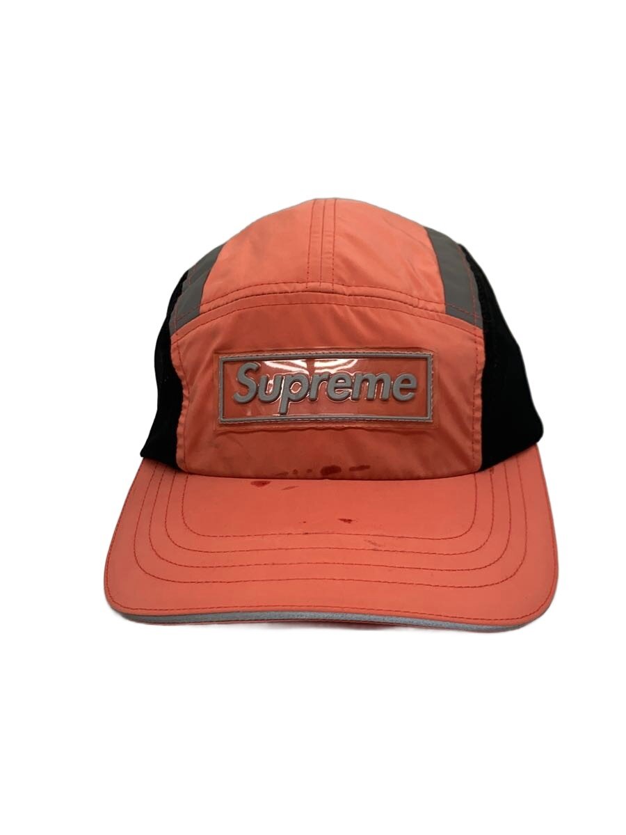 【中古】Supreme◆25SS/Side Mesh Camp Cap/鳥打ち帽/ポリエステル/さくら色/シミ有【服飾雑貨他】