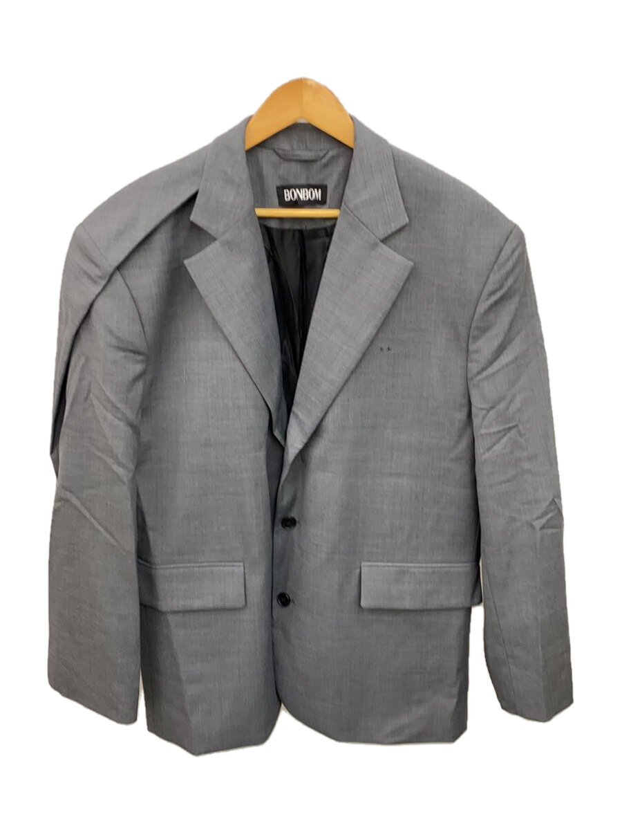 【中古】BONBOM/テーラードジャケット/2/ウール/GRY/BLAZER6【メンズウェア】｜2ｎｄ STREET 店