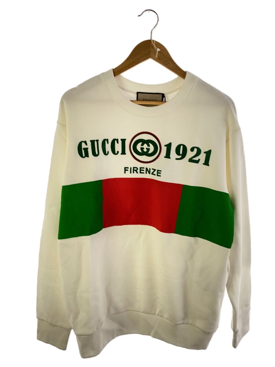 【中古】GUCCI◆汗水/S/綿織物/WHT/無地//【メンズウェア】