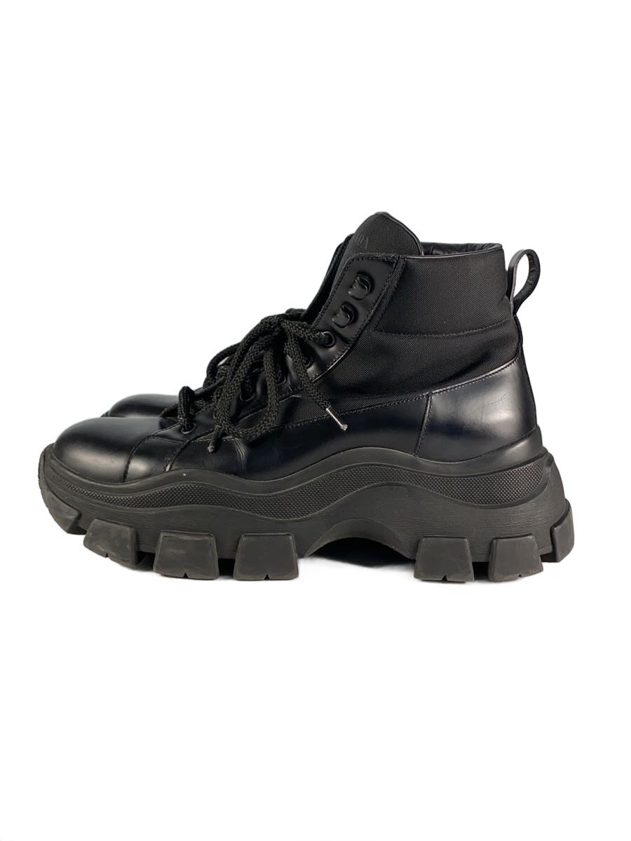 【中古】PRADA◆Pegasus/ブーツ/--/BLK/2TE154//【シューズ】