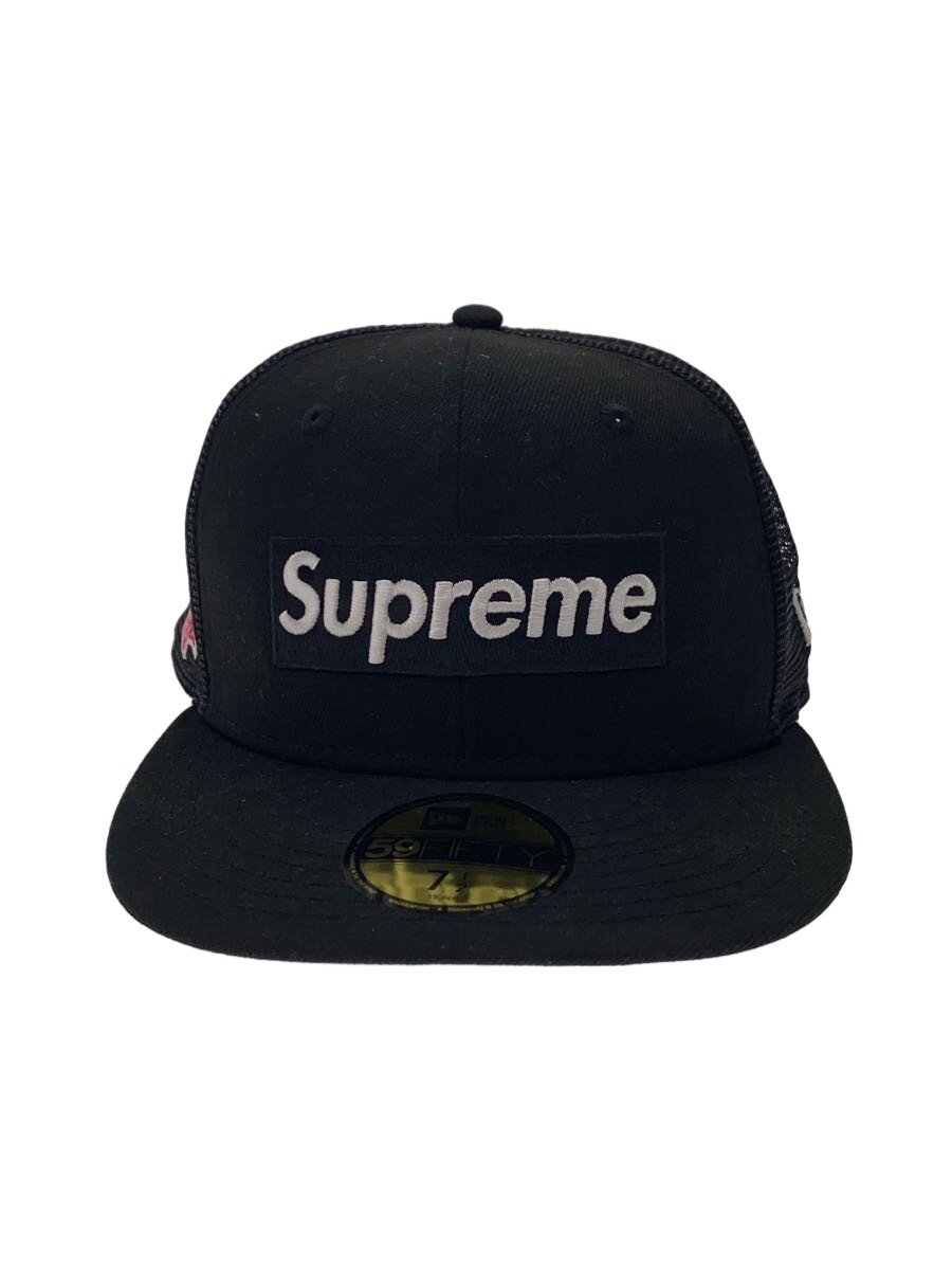 【中古】Supreme◆24SS/Box Logo Mesh Back New Era/メッシキャップ/7 1/2/綿織物/BLK/メンズ//【服飾雑貨他】