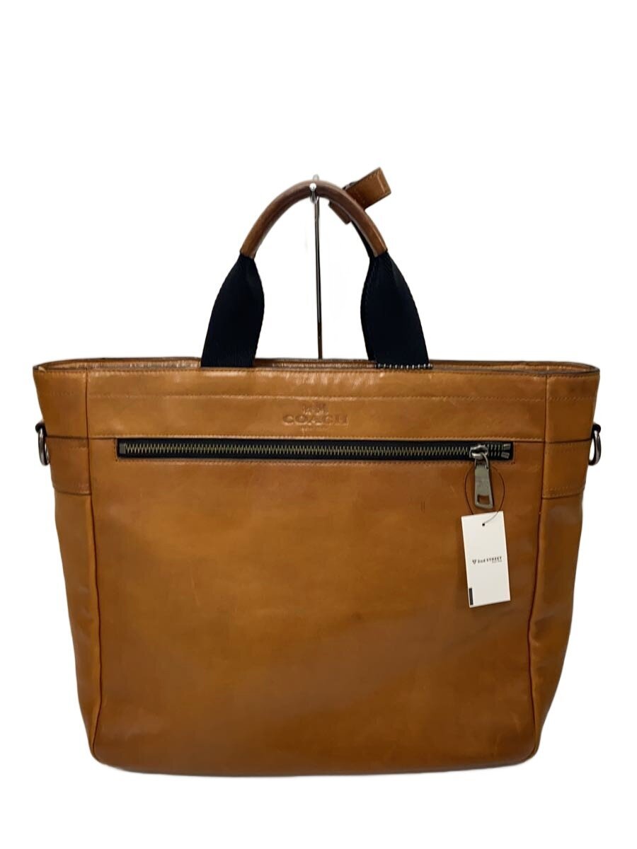 【中古】COACH◆COACH コーチ職 トートバッグ/なめし革/BRW/71627【御徒面子】