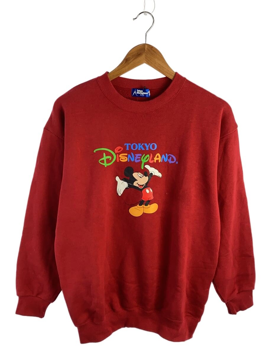 【中古】Disney VINTAGE◆汗水/L/綿織物/RED/刷り上げる【メンズウェア】