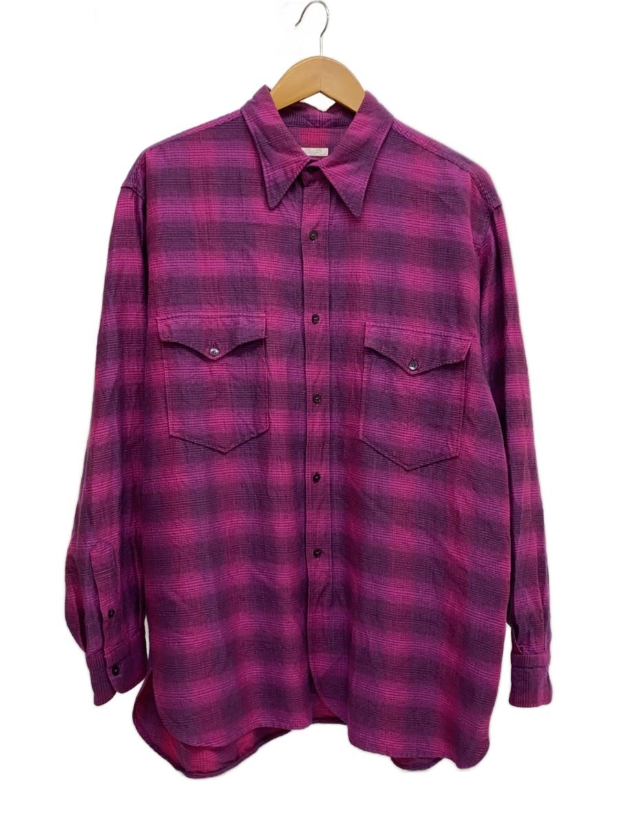 【中古】COMOLI◆21AW/ウールシルクワークシャツ/3/羊毛/PUP/U03-02010【メンズウェア】