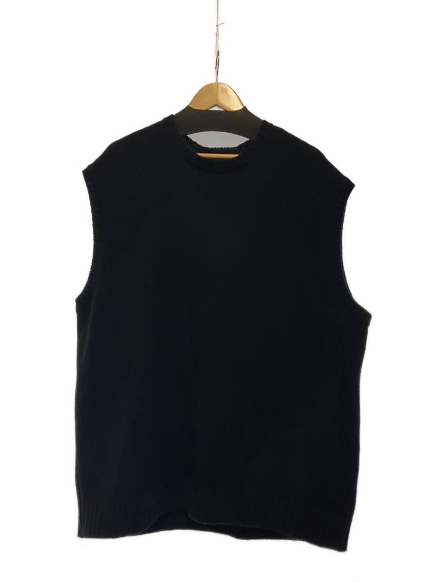 【中古】KAPITAL◆5G Wool BONE Vest/編み物より良い(朦々たる)/XXL/羊毛/BLK/K2410KN078【メンズウェア】