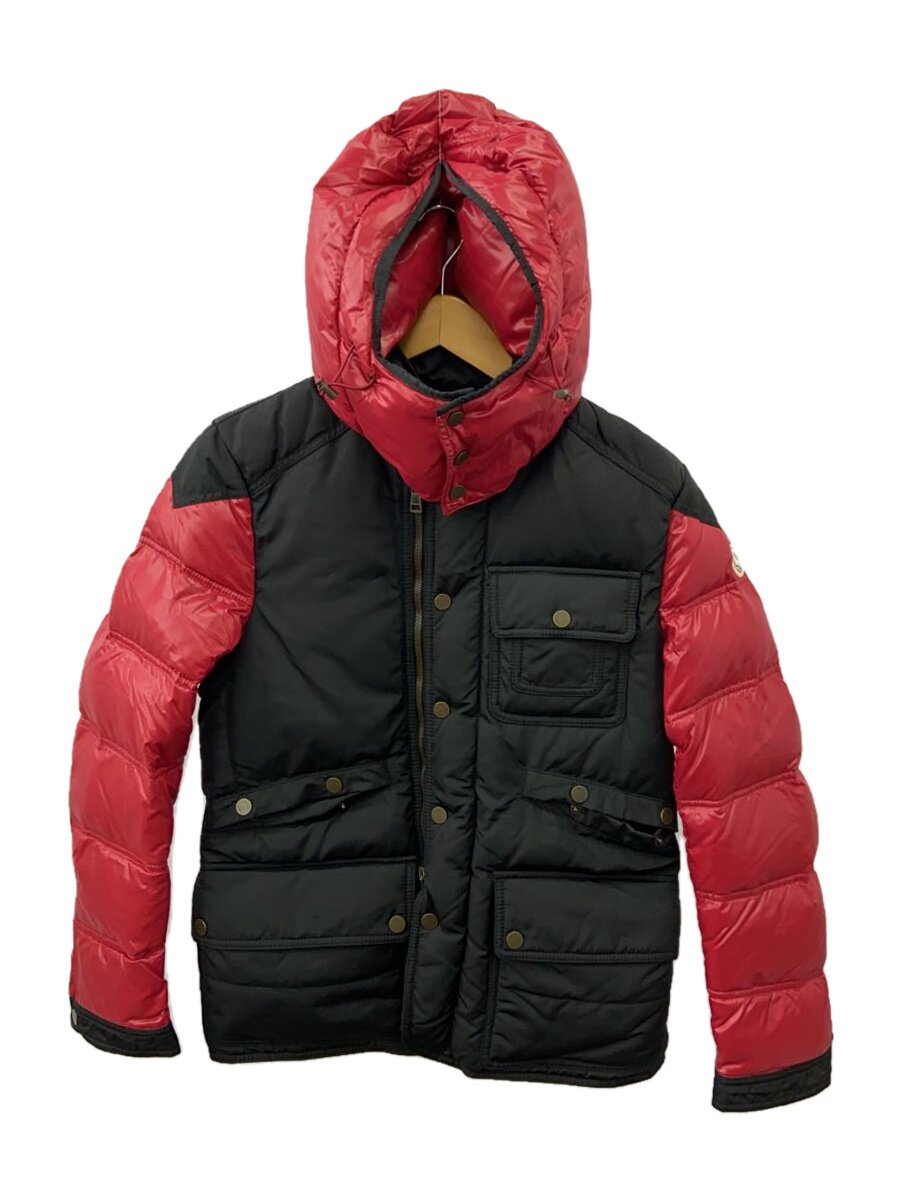 【中古】MONCLER◆ダウンジャケット/1/ポリエステル/RED【メンズウェア】｜2ｎｄ STREET 店