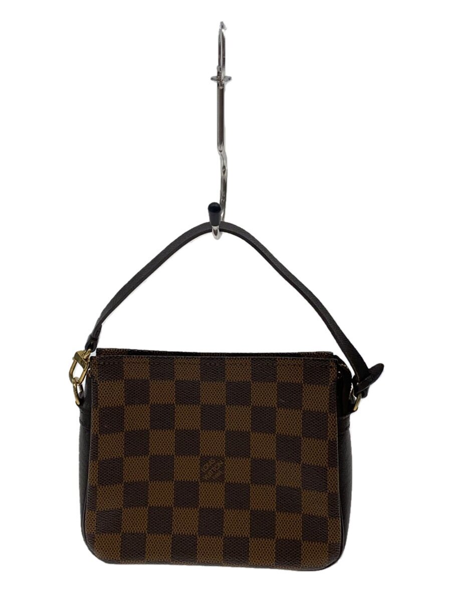 【中古】LOUIS VUITTON◆トゥールス・メイクアップ_ダミエ・エベヌ/PVC/BRW//【御徒面子】