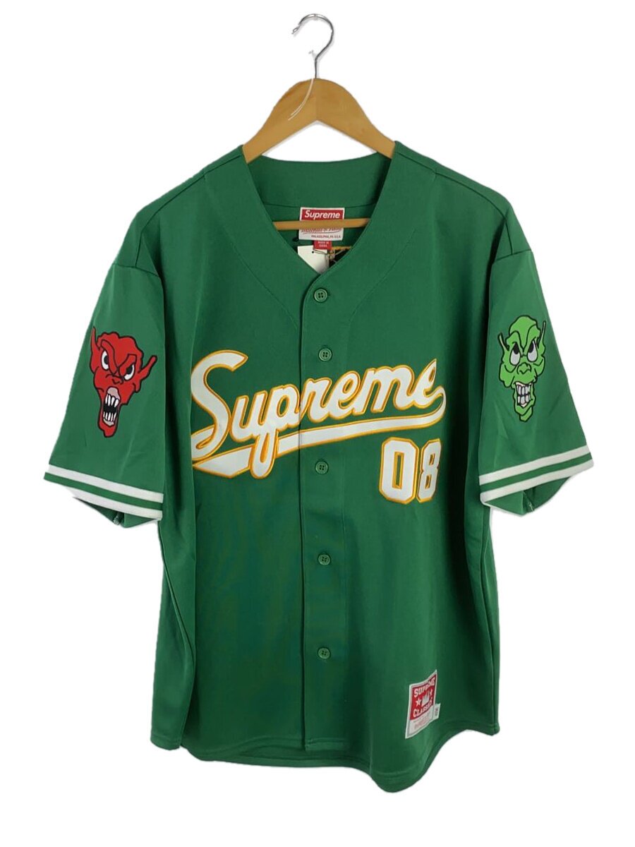 【中古】Supreme◆半袖プルオーバー/M/ポリエステル/GRN【メンズウェア】