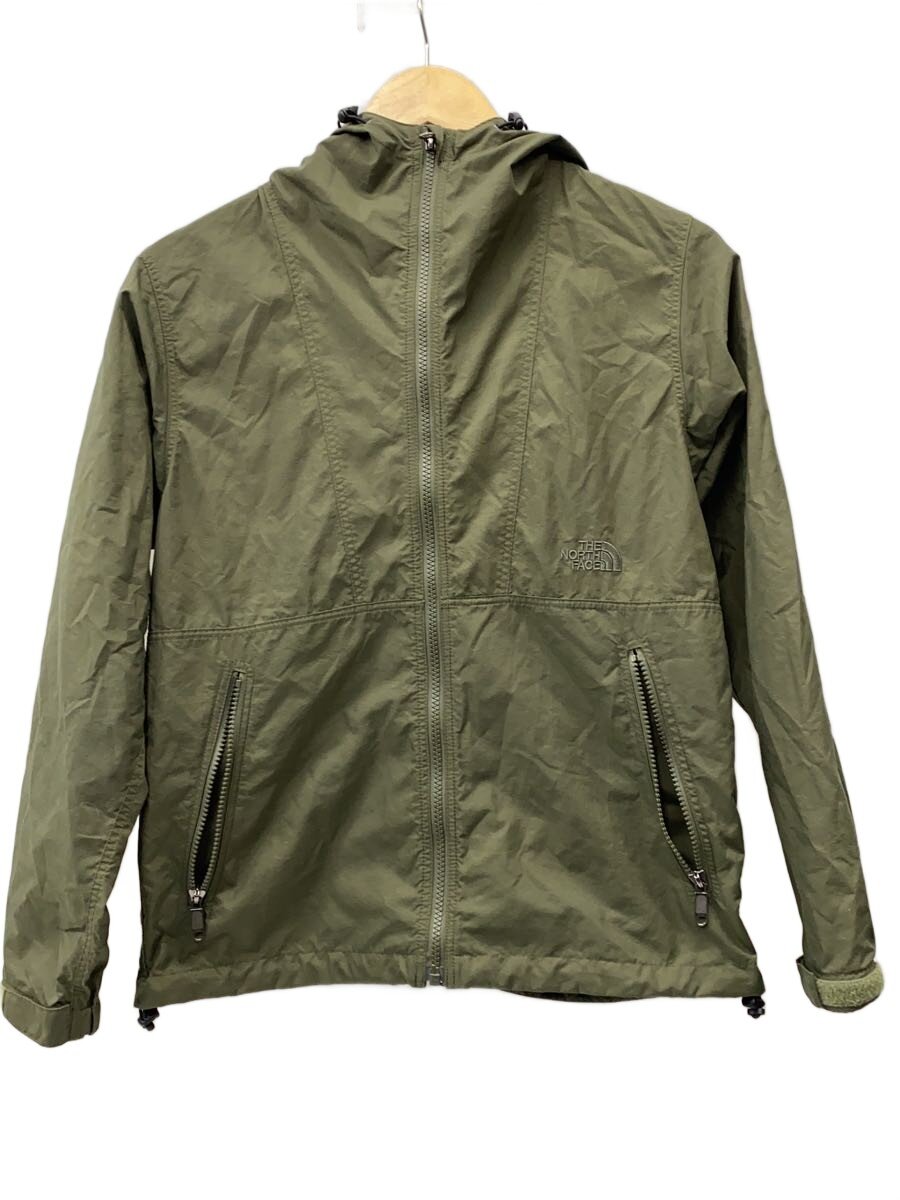 【中古】THE NORTH FACE◆COMPACT JACKET_パウダーコンパクト上衣/M/ナイロン/GRN/無地【レディース御召しもの】