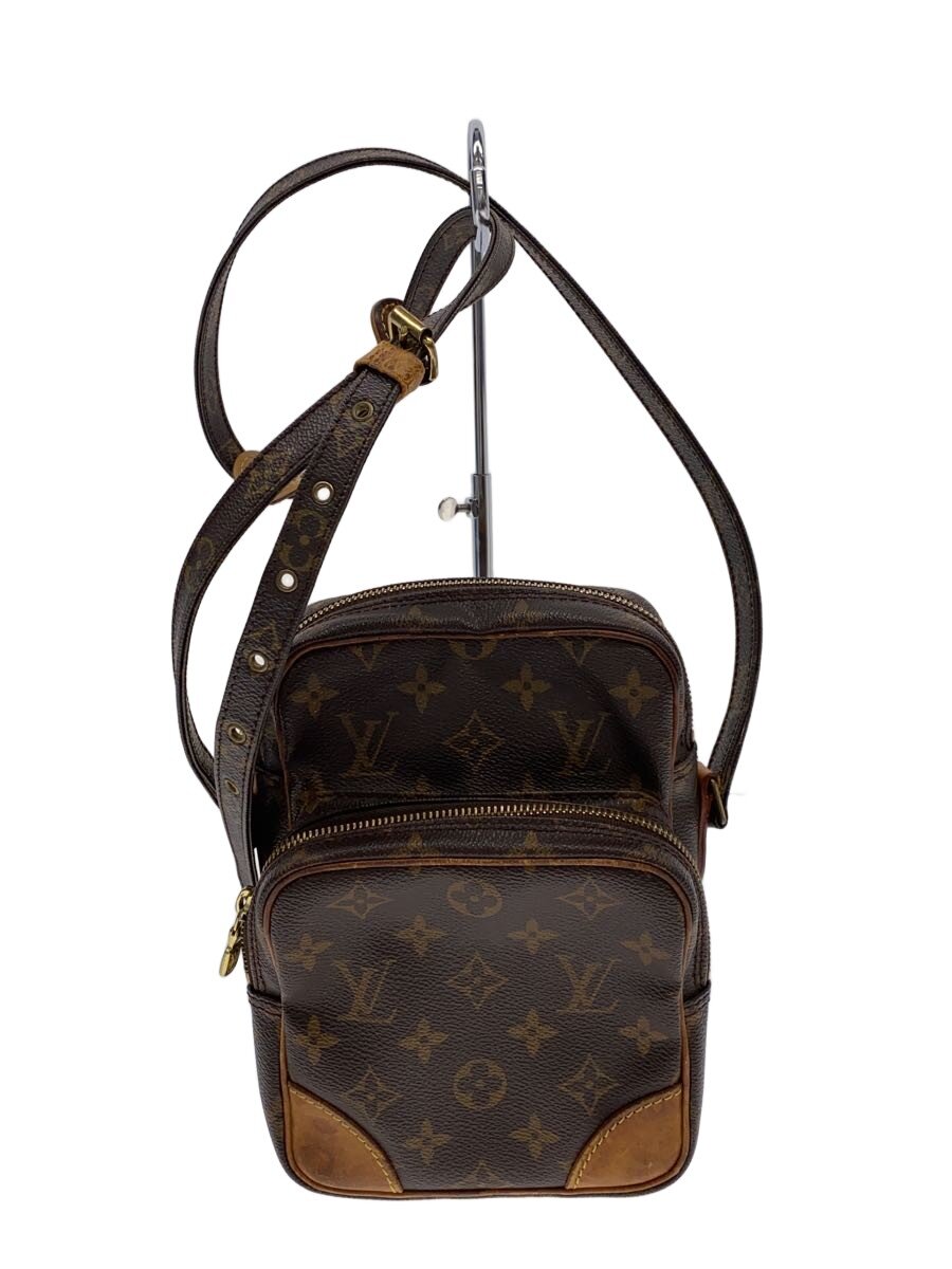【中古】LOUIS VUITTON◆アマゾン_モノグラム・帆布/PVC/BRW/モノグラム【御徒面子】