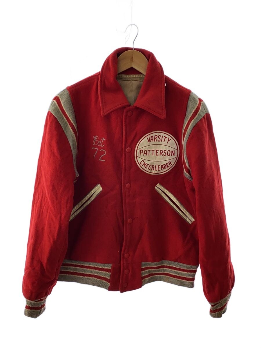 【中古】VARSITY PATTERSON CHEERLEADER/スタジャン/ジャケット/RED//【メンズウェア】|2nd STREET 店
