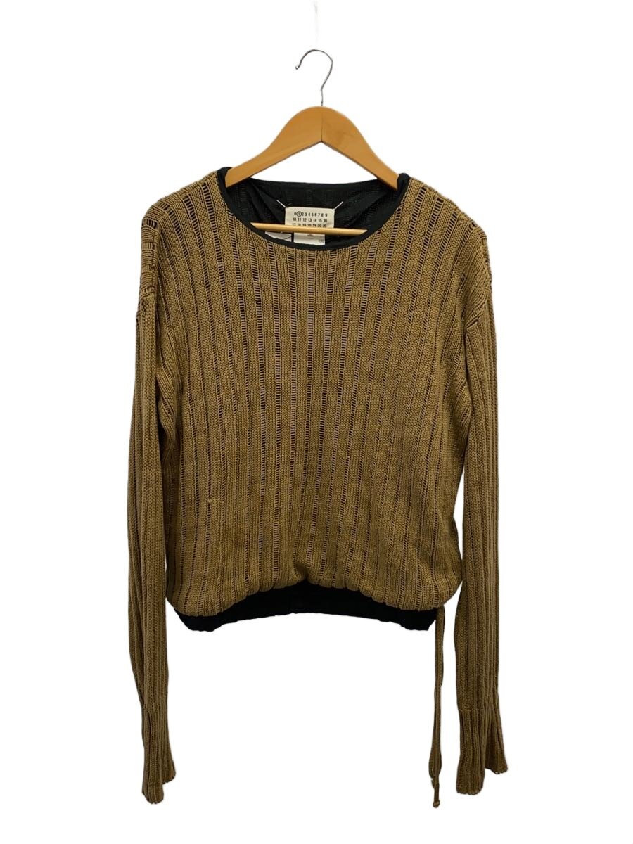 【中古】Maison Margiela◆編み物・プルオーバー(薄っぺら)/XS/ヘンプ/BEG/S51GP0088【レディース御召しもの】