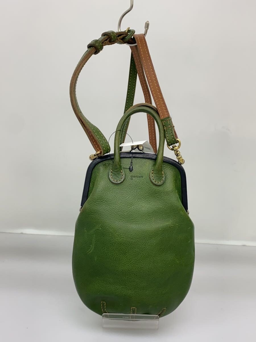 【中古】GENTEN◆ショルダーバッグ/レザー/GRN【バッグ】｜2ｎｄ STREET 店