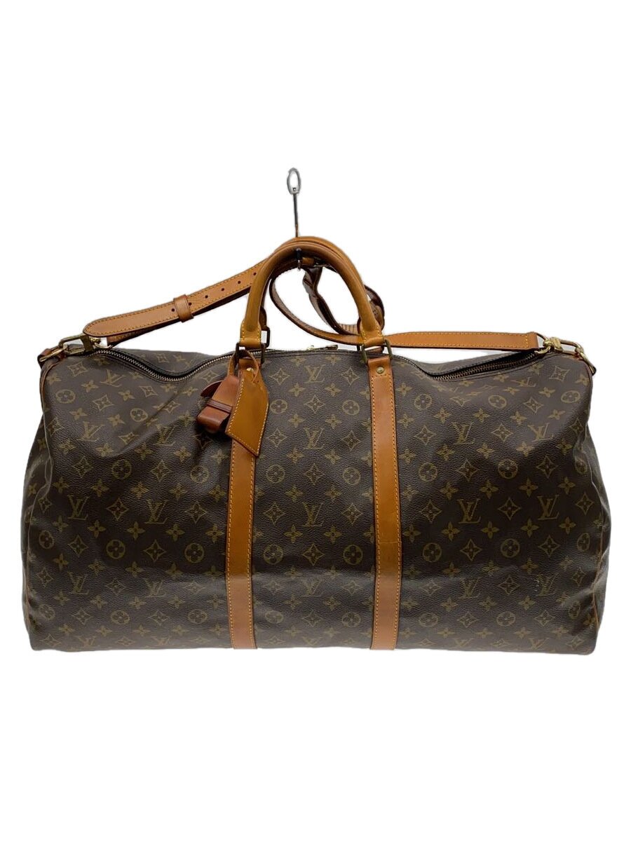 【中古】LOUIS VUITTON◆キーポル・バンドリエール60_モノグラム・帆布_BRW/PVC/BRW【御徒面子】