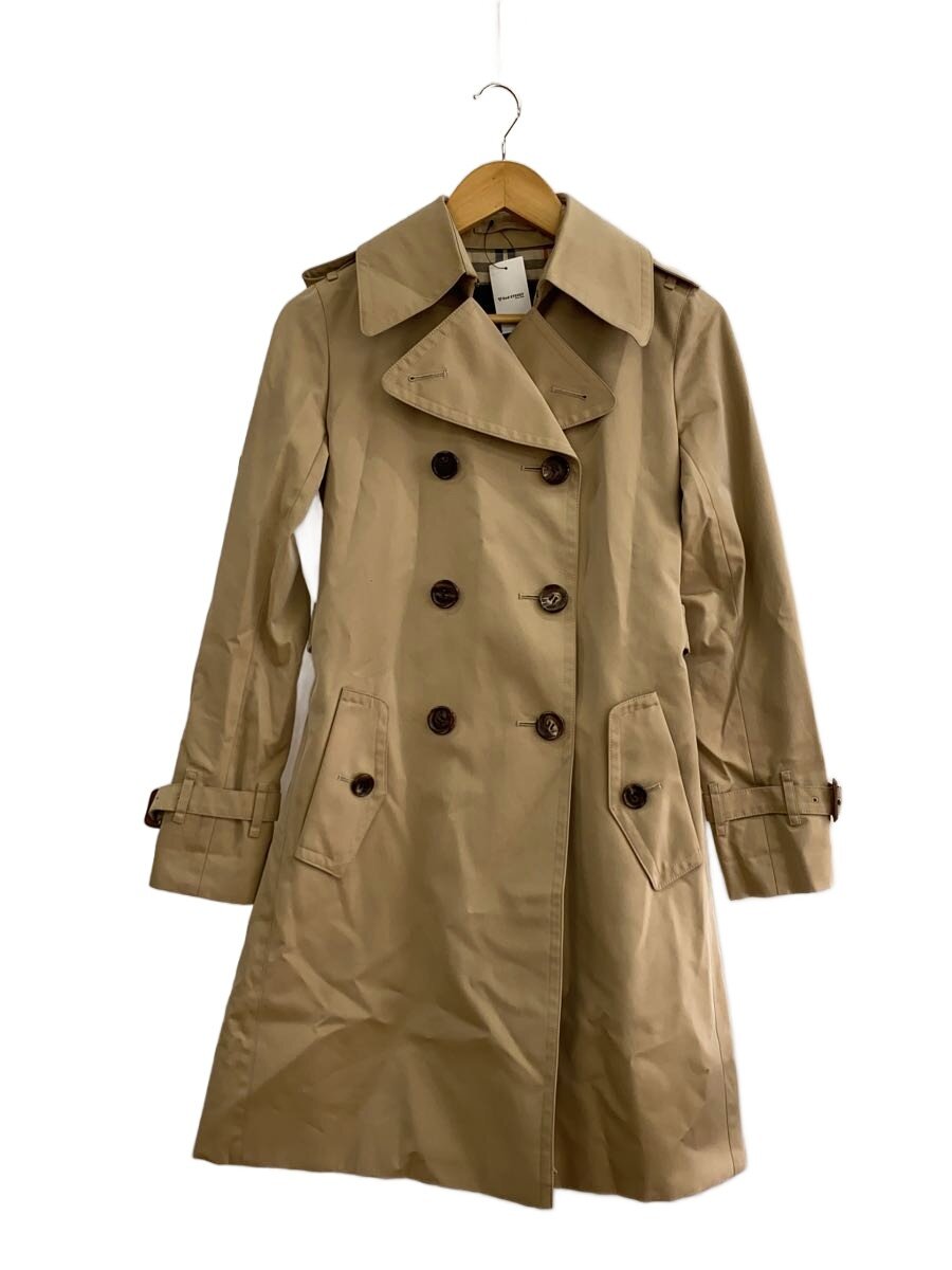 【中古】BURBERRY LONDON◆トレンチコート/36/綿織物/BEG/FRA38-130-51//【レディース御召しもの】