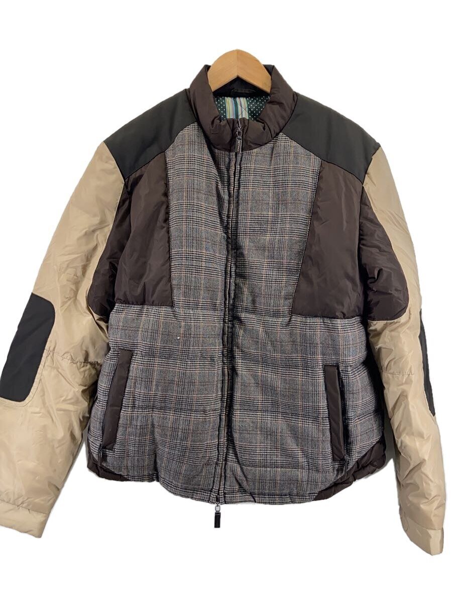 【中古】ETRO◆ダウンジャケット/L/ウール/BRW/チェック【メンズウェア】|2nd STREET 店