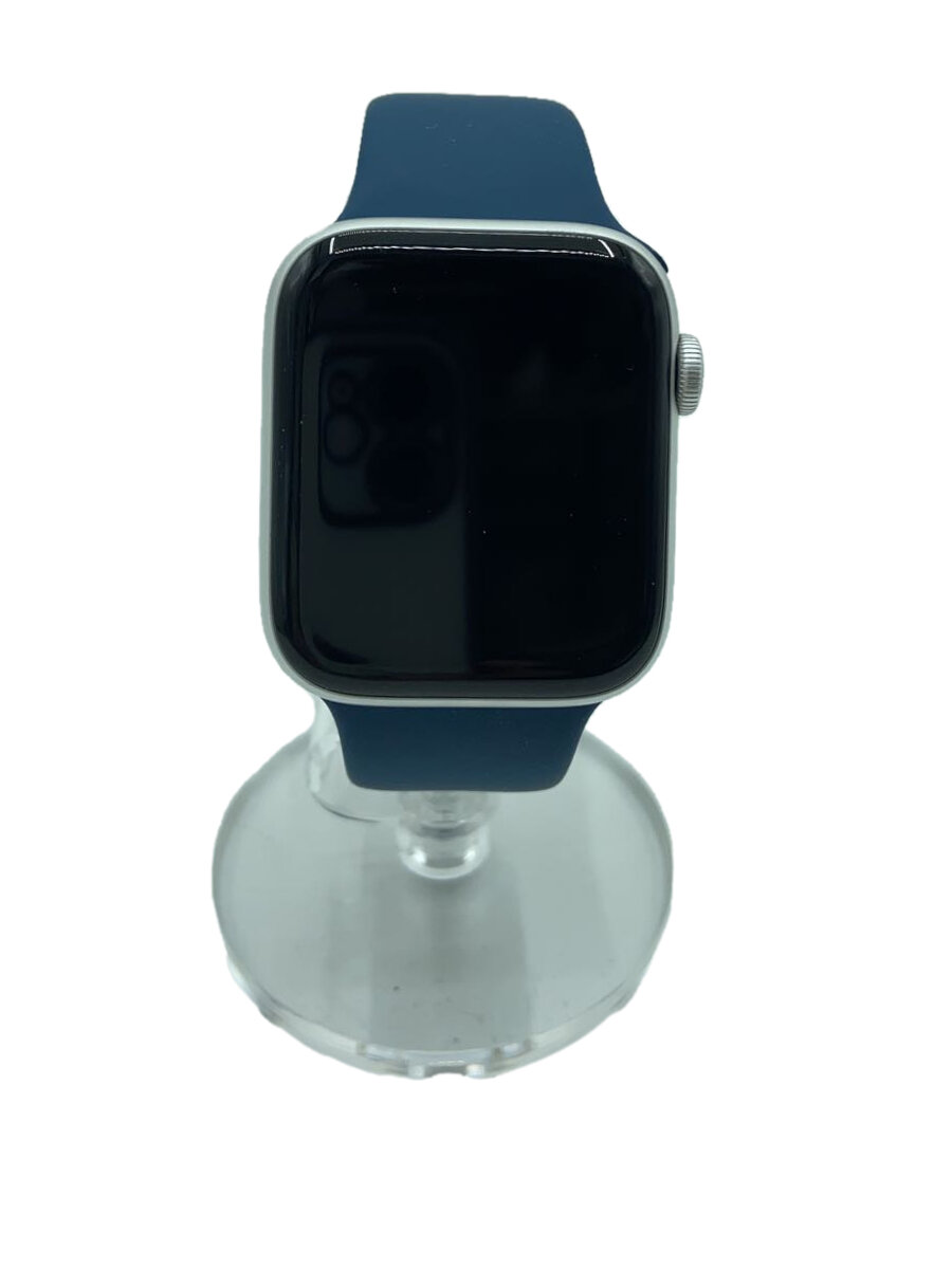【中古】Apple◆Apple Watch SE GPS模範例 44粍 MKQ43J/A [しろがね色/アビスブルー]/デジタル【服飾雑貨他】