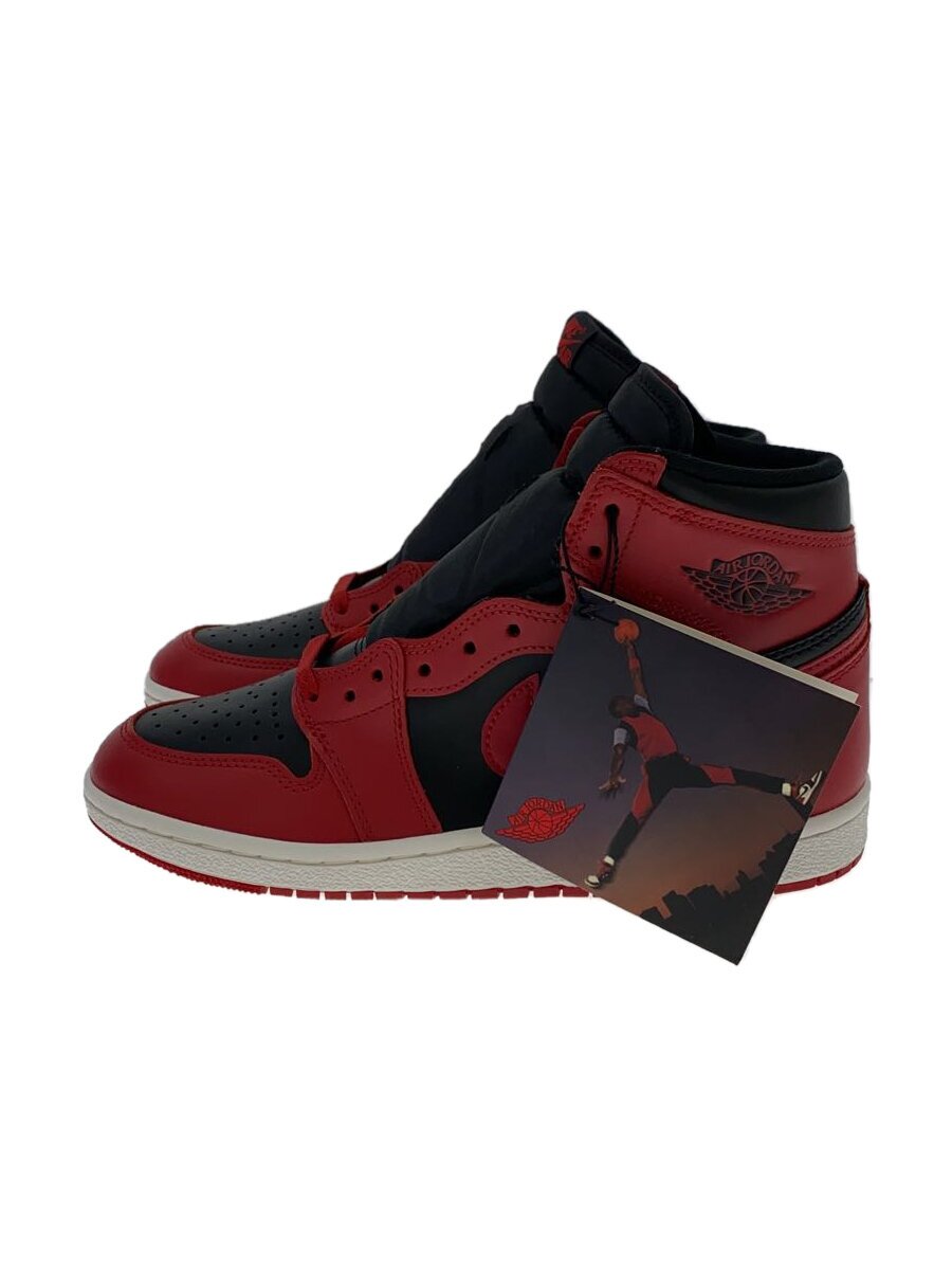 【中古】NIKE◆AIR JORDAN 1 HIGH 85/26.5珊/RED/なめし革【シューズ】