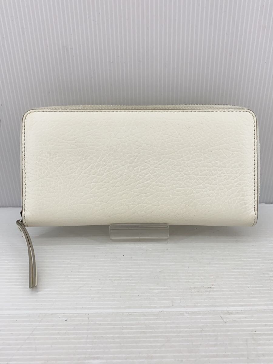 【中古】Maison Margiela◆長札入れ/なめし革/WHT/メンズ/S58UI01110/箱有【服飾雑貨他】