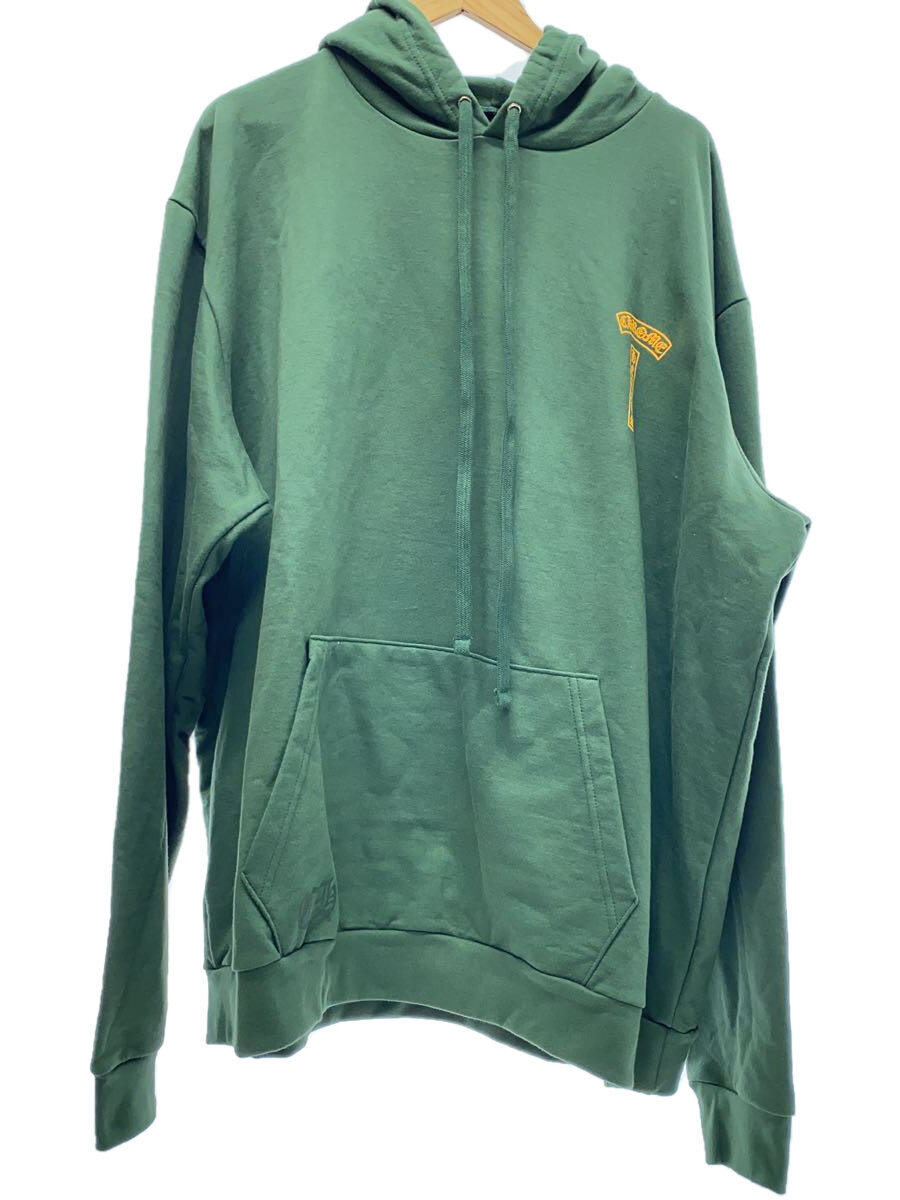 【中古】CHROME HEARTS◆Tロゴタイプ/パーカー/L/綿織物/緑であること/クロムハーツ//【メンズウェア】