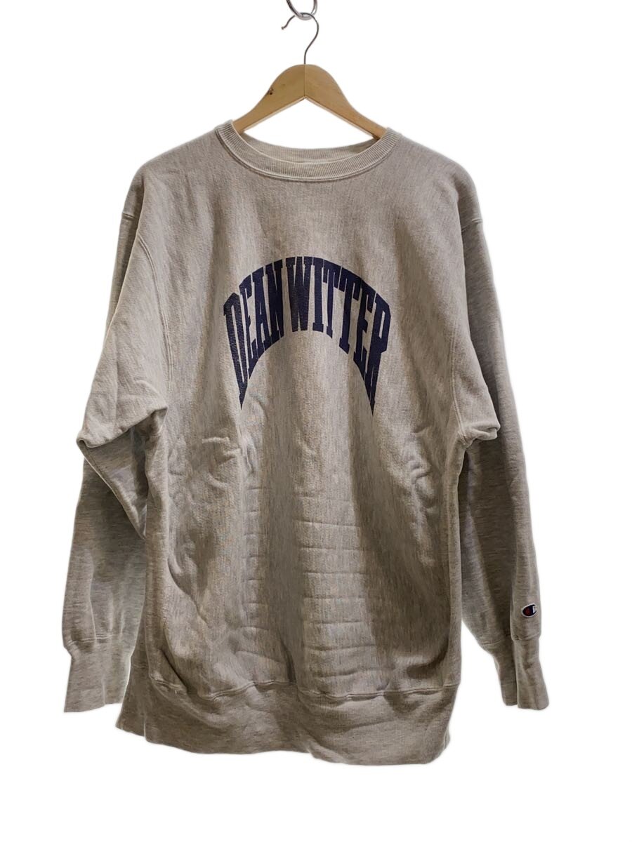 【中古】Champion◆90s/メキシコ合衆国製/DEAN WITTER/刷り上げる擦れ/流汗/XXL/綿織物/薄墨色【メンズウェア】