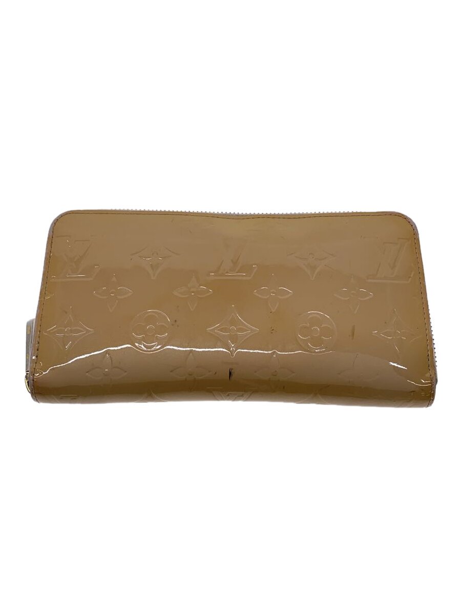 【中古】LOUIS VUITTON◆ジッピー・ウォレット_モノグラム・ヴェルニ_BEG/エナメル/BEG/総柄/レディース//【服飾雑貨他】