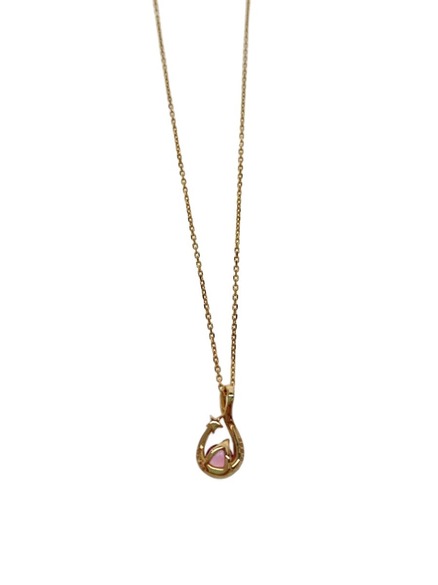 【中古】STAR JEWELRY◆ピンクトルマリンネックレス/金剛石/0.005/k10/GLD/いの一番有/レディース/【服飾雑貨他】