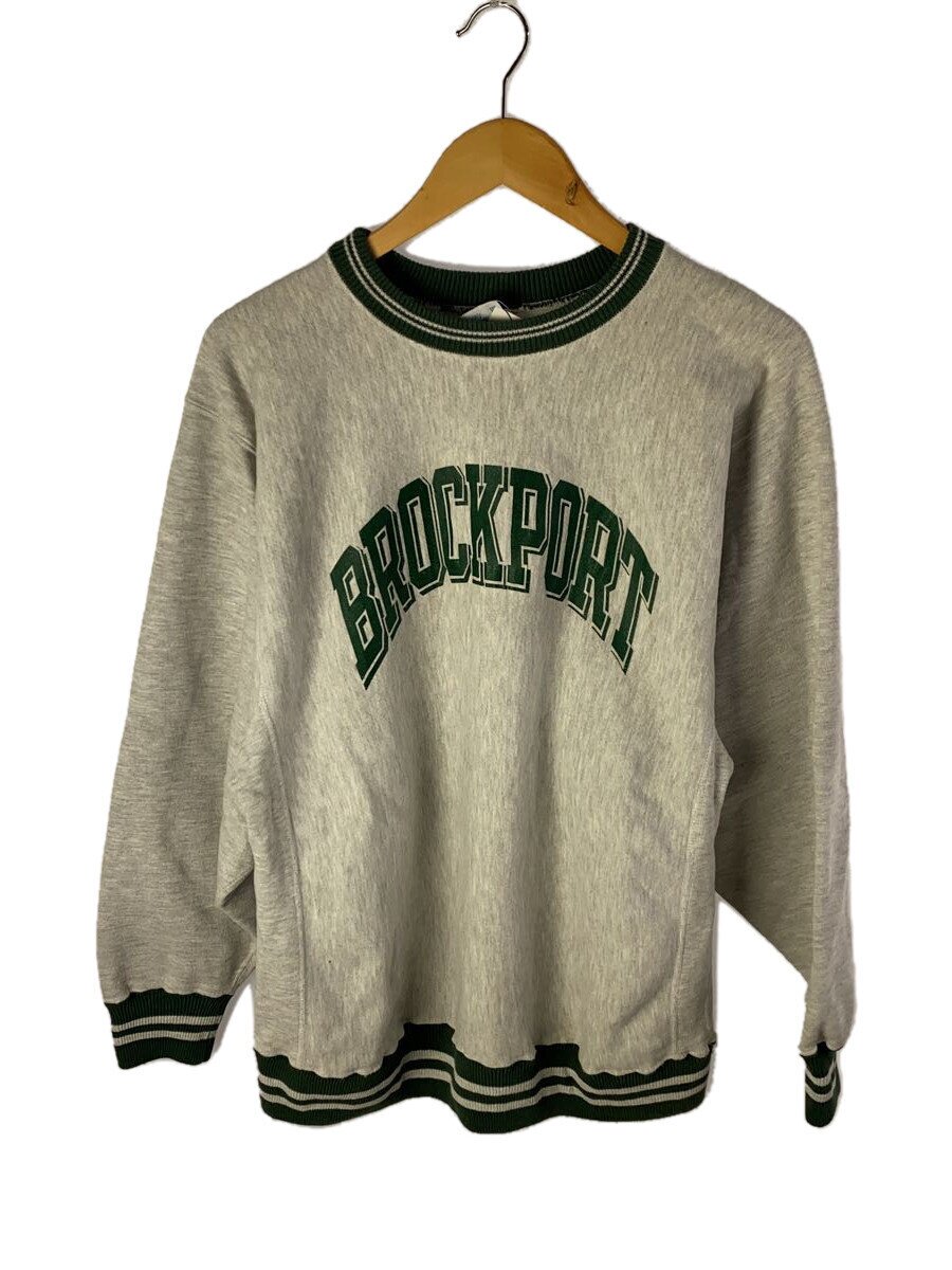 【中古】Champion◆REVERSE WEAVE 90S 袖裂け目 汚れた状態あり BROCKPORT汗水/XL/コール天/【メンズウェア】